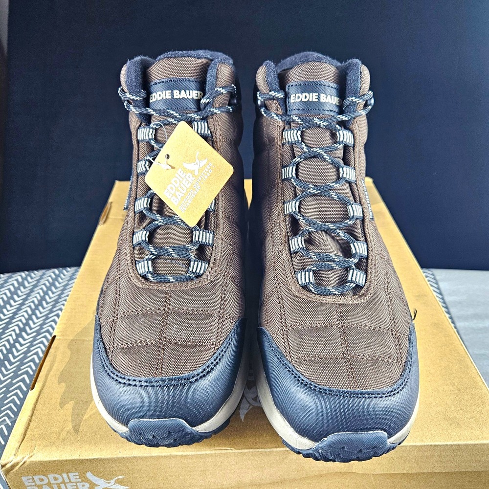 Eddie Bauer Hosmer Hiking Boots Brown/Black Men’s US 8 Medium (M)